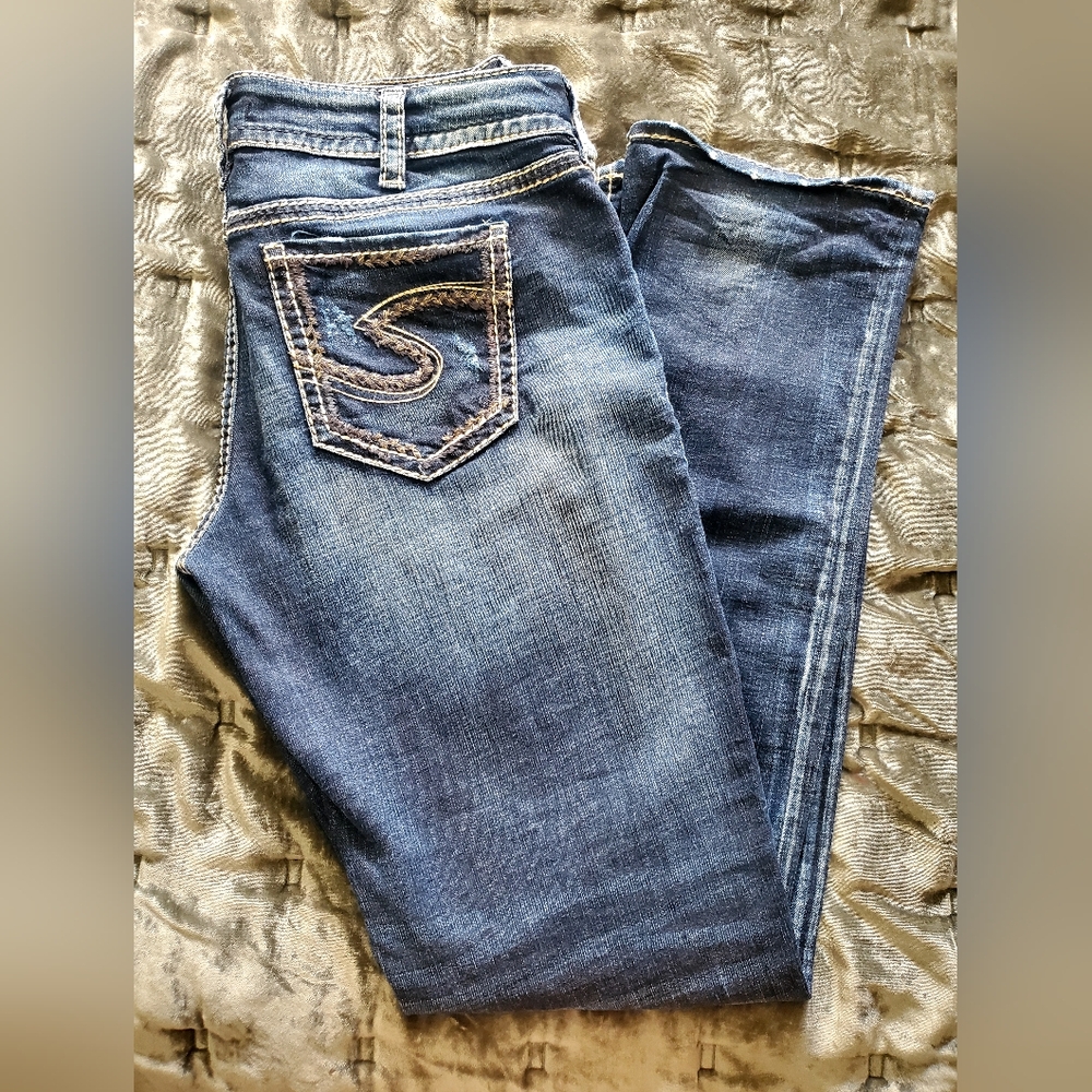 Women's Suki Silver Straight Jeans